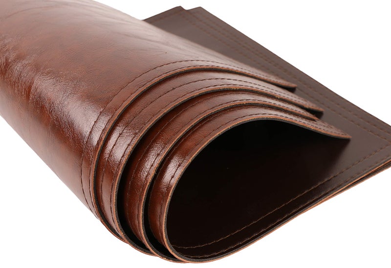 Jovono Waterproof PU Placemats, Faux Leather Dining Table Mat, Set of 4, Easy to Wipe Off Scrub Vinyl Mat, Heat & Stain Resistant for Office Conference Table, Home Decor - Image 5